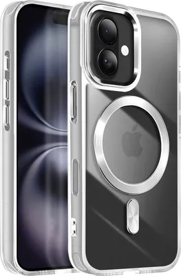 Produktbild von Avizar, MagSafe Hülle für Apple iPhone 16 Plus Cristal Color, Silber