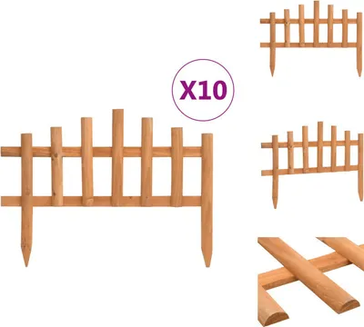 Produktbild von vidaXL Rasenkanten 10 Stk. Tannenholz 4,4 m -  Beeteinfassungen