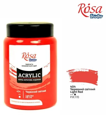 Produktbild von Rosa Studio Acrylfarbe 400 ml Hellrot kreative Malfarbe