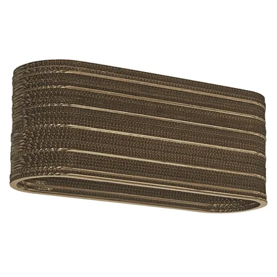 Obrázek produktu pro LEDVANCE stropní svítidlo 3 světla Decor Cardboard Oval hnědá z vlnité lepenky, E27, délka 600 mm, stínidlo z recyklovaného materiálu, udržitelné díky vyměnitelnému světelnému zdroji, snadná instalace