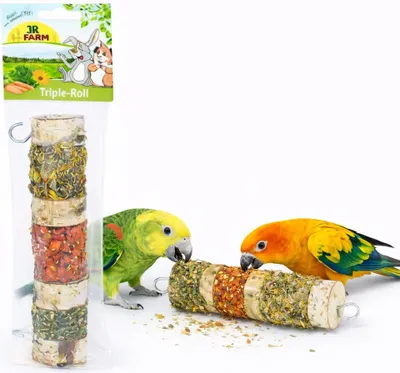 Zdjęcie produktu dla JR FARM - Poziomy, trzysmakowy szaszłyczek dla wszystkich papug 160g