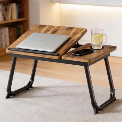 Produktbild von Klappbarer Laptop Tisch mit Becherhalter