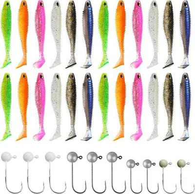 Immagine prodotto di Set da spinning in plastica per la pesca in mare, 34 pezzi, 6 colori