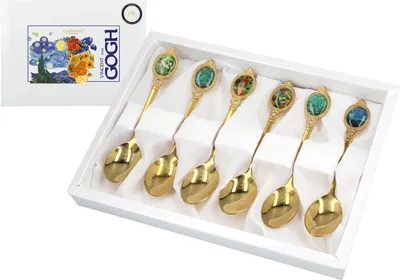 Imagen del producto de Juego de 6 cucharas - V. van Gogh, Colección Mix (CARMANI)