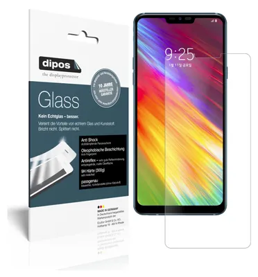 Produktbild von 1+1x Schutzfolie für LG Q9 One matt - Anti-Shock 9H Folie dipos Glass