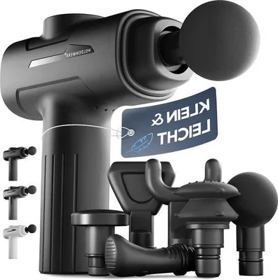 Image de Pistolet de massage pour le renforcement musculaire, avec 6 têtes de massage, 3 200 rotations par minute et une recharge rapide via USB-C