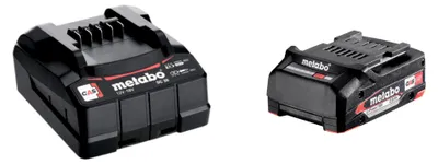 Zdjęcie produktu dla Zestaw podstawowy Metabo 1x akumulator Li-Power 18 V 2,0 Ah (625596000) + ładowarka SC 36