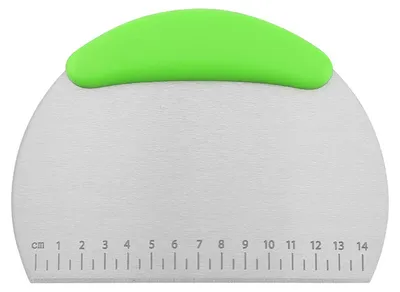 Produktbild von Fondantspatel, lebensmittelecht, komfortabler Griff, kraftsparend, antihaftbeschichtet, leicht zu reinigen, zum Schneiden von Fondant, Desserts und Gebäck, Nougatwerkzeug