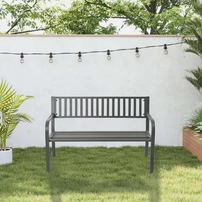 Immagine prodotto di Panca da giardino in metallo - Seduta decorativa per esterni