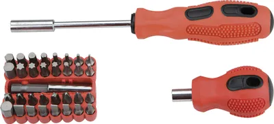 Zdjęcie produktu dla Top Tools Końcówki wkrętakowe z uchwytami, zestaw 35 szt.
