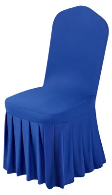 Zdjęcie produktu dla VEVOR 30 x pokrowce na krzesła pokrowce na krzesła z płaskim przodem, zmywalne i zdejmowane pokrowce na krzesła wykonane z poliestru spandex na przyjęcia weselne, odpowiednie na krzesła (51 x 45 x 95 cm) czarne