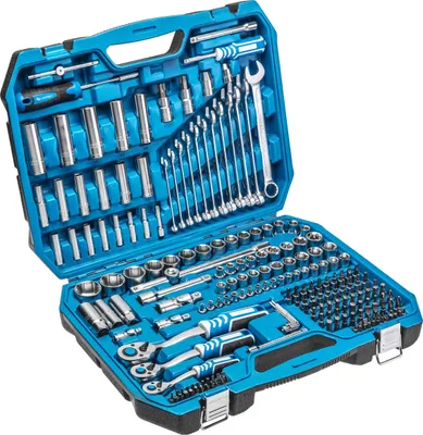 Image de Högert 222 pcs. coffret à outils en acier Cr-V