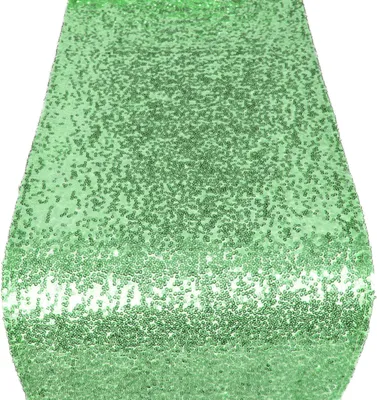 Produktbild von Pailletten Tischläufer 275 x 30 cm, Grün