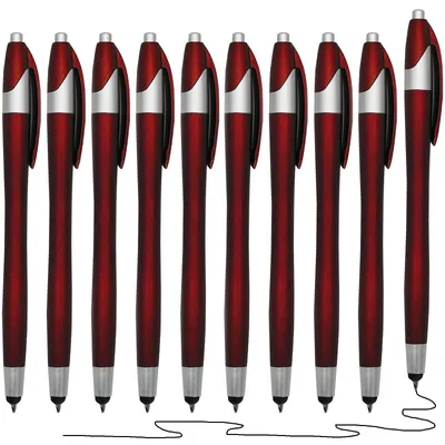 Produktbild von 10x Touchpen Kugelschreiber Smartphone Handy Tablet Eingabestift Touch 2in1 Pen