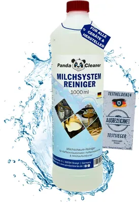 Produktbild von PandaCleaner Milchsystemreiniger Kaffeevollautomat - 1000ml Konzentrat für alle Markengeräte - Milchschaumreiniger - Milchsystem-Reiniger