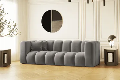 Produktbild von Kaiser Möbel Couch, Dreisitzer-Sofa Grand Modular Stoff Salvador Grau