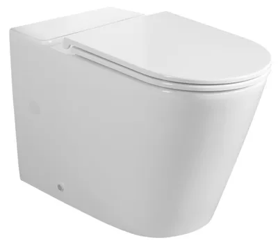 Obrázek produktu pro Sapho AVIS WC kombi mísa, Vortex Rimless, 66x36 cm, spodní/zadní odpad, bílá - PC106-111