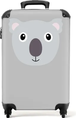 Obrázek produktu pro NoBoringSuitcases.com® - Kufr na příruční zavazadla - Koala šedá - 55x35x25Kufr na příruční zavazadla 55x35x20 cm, 36L,