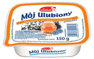 Zdjęcie produktu dla Twarożek Mój Ulubiony z miodem i czarnuszką 150 g