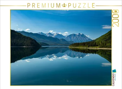 Produktbild von CALVENDO Puzzle Lake Muncho 2000 Teile Puzzle quer | 2000 Teile Lege-Größe 90x67cm Foto-Puzzle für glückliche Stunden