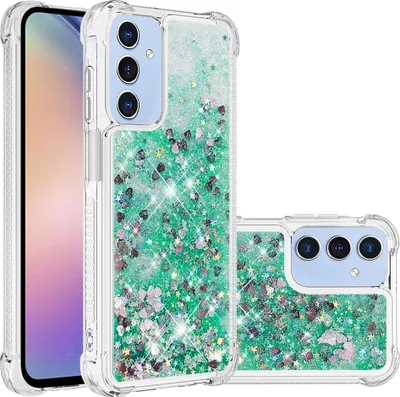 Produktbild von Samsung Galaxy A16 Hülle - Coverup Liquid Glitzer Back Cover - Grün