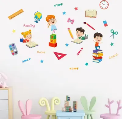 Produktbild von Fröhlicher Wandaufkleber für das Kinderzimmer KP34633