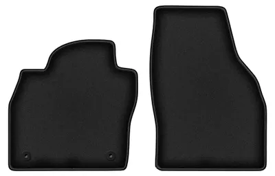 Image de Tapis avant en moquette pour VW Taigo 2021- (SUV) – 2 pièces, noirs, sur mesure – Wielganizator DURBAN