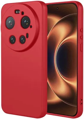 Produktbild von Hülle für Xiaomi 17 Ultra - Phonesta Soft Silk Silikon Back Cover - Rot