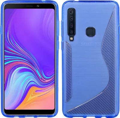 Produktbild von SAMSUNG GALAXY A9 2018 ( A920F ) Handy Silikon Schutzhülle Cover Case Blau