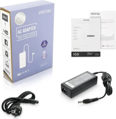 Zdjęcie produktu dla notebook charger mitsu 19v 3.16a (5.5x3.0 pin) - samsung 60W