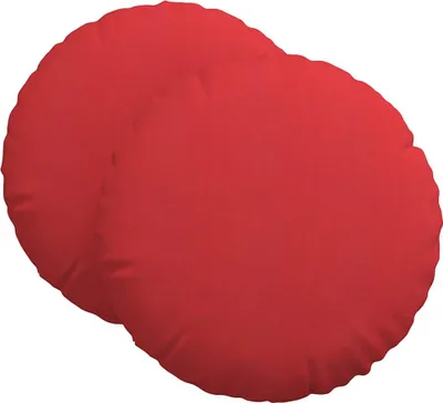 Produktbild von vidaXL Sitzkissen 2 stk. Stoff Rot Ø60 x 21 cm
