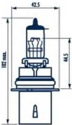 Produktbild von 1x NARVA HB1 Glühlampe Fernlicht 12V 65/45W P29t Halogen 48004