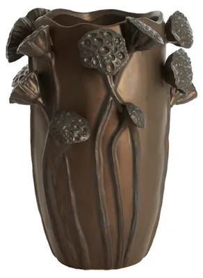 Immagine prodotto di Vaso in Vetroceramica opaco marrone scuro Light & Living LAVCI – 27,5x25,5x35 cm