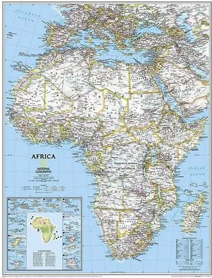 Produktbild von National Geographic Africa Wall Map - Classic (24 X 30.75 In)