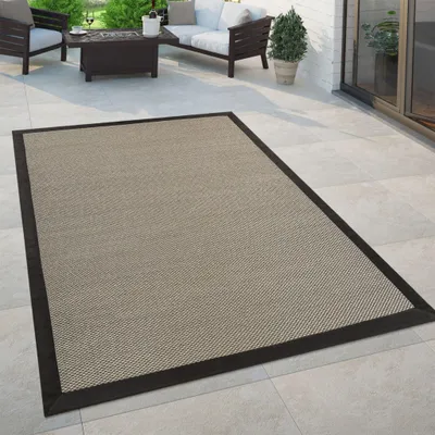 Produktbild von Paco Home In- & Outdoor Teppich Balkon Küchenteppich Sisal Optik Einfarbig 240x340 cm
