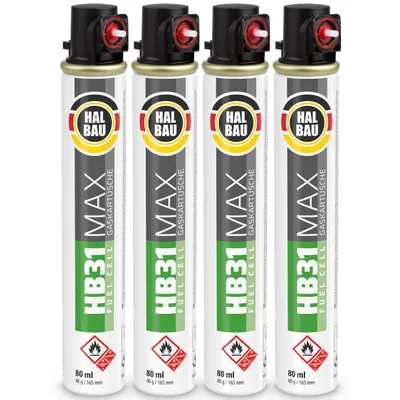 Produktbild von Ersatzkartusche für Nagler 4 St. 165mm 80ml Rot Ring HALBAU HB31