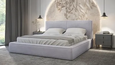 Produktbild von FURMEB24 - KALI 200 x 200 cm - Polsterbett mit Bettkasten und Holzrahmen - Doppelbett mit h¶her Kopsttze - OHNE Matraze (Jasmine 81)