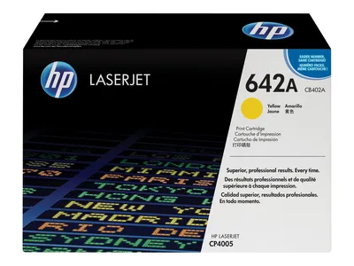 Produktbild von HP 642A Yellow Original LaserJet Toner Cartridge, 7500 Seiten, Gelb, 1 Stück(e)