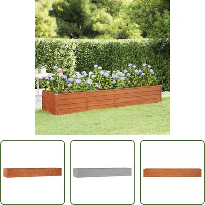 Obrázok produktu pre The Living Store Zvýšená posteľ Rostig 320x80x45 cm Corten oceľ