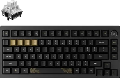 Produktbild von Keychron Black Myth Wukong Kabellose Mechanische Tastatur, QWERTY Layout, Standard Version / TTC Bluish White