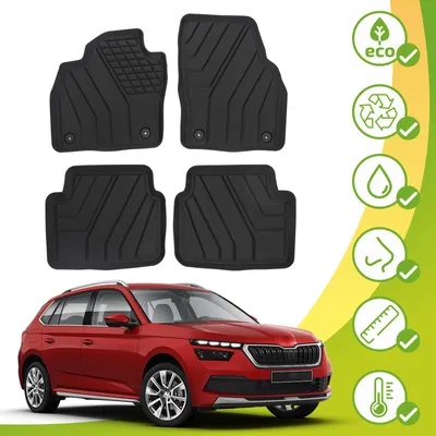 Immagine prodotto di Tappetini Ecologici Con Materiali Riciclati Per Skoda Kamiq Dal 2019