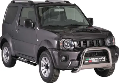 Zdjęcie produktu dla Progi boczne ze stali nierdzewnej do Suzuki Jimny 2012-2017 czarne