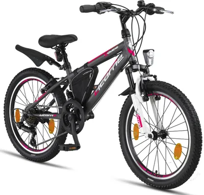 Produktbild von Licorne Bike Guide Premium Mountainbike Shimano,Zoll:20;Farbe:Anthrazit/Rosa