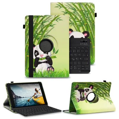 Produktbild von Schutzhülle für VALE Tablet V10E / V10A Bluetooth Hülle Tasche QWERTZ TastaturFarben:Motiv 11
