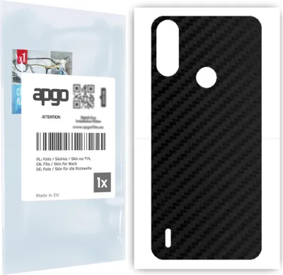 Produktbild von apgo Rückseite Schutzfolie für Motorola Moto E7i Power -  Hinten Schutzfolie Carbon, Rückseite Folie schützt vor Kratzern und Fingerabdrücken