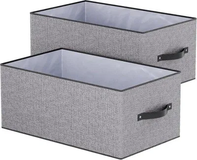 Zdjęcie produktu dla Wieszak na ubrania z wyściółką – składany jedną ręką – zestaw 2 sztuk – kolor szary – 41 x 25 x 16,5 cm