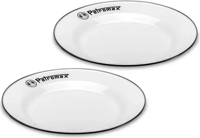 Produktbild von Petromax Emaille Teller weiß 2 Stück 18 cm