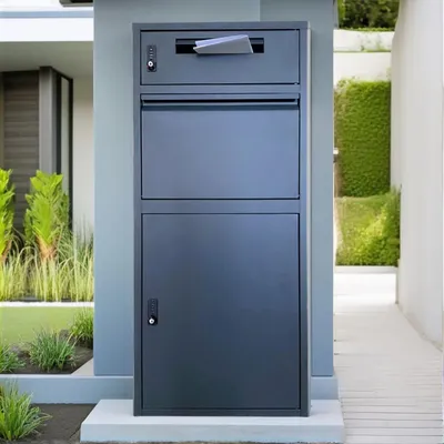 Produktbild von Briefkasten getrennt - ParcelXL® DuoBox - Anthrazit