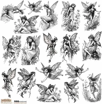 Produktbild von AUFKLEBER - ScrapLove - Black Fairy small 1