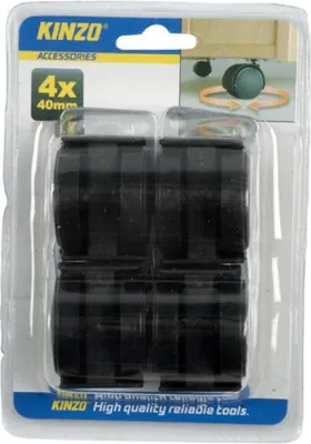 Produktbild von 4 x Lenkrollen Ø 40mm mit Befestigungsplatte 25 kg
